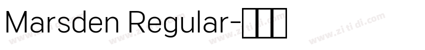 Marsden Regular字体转换